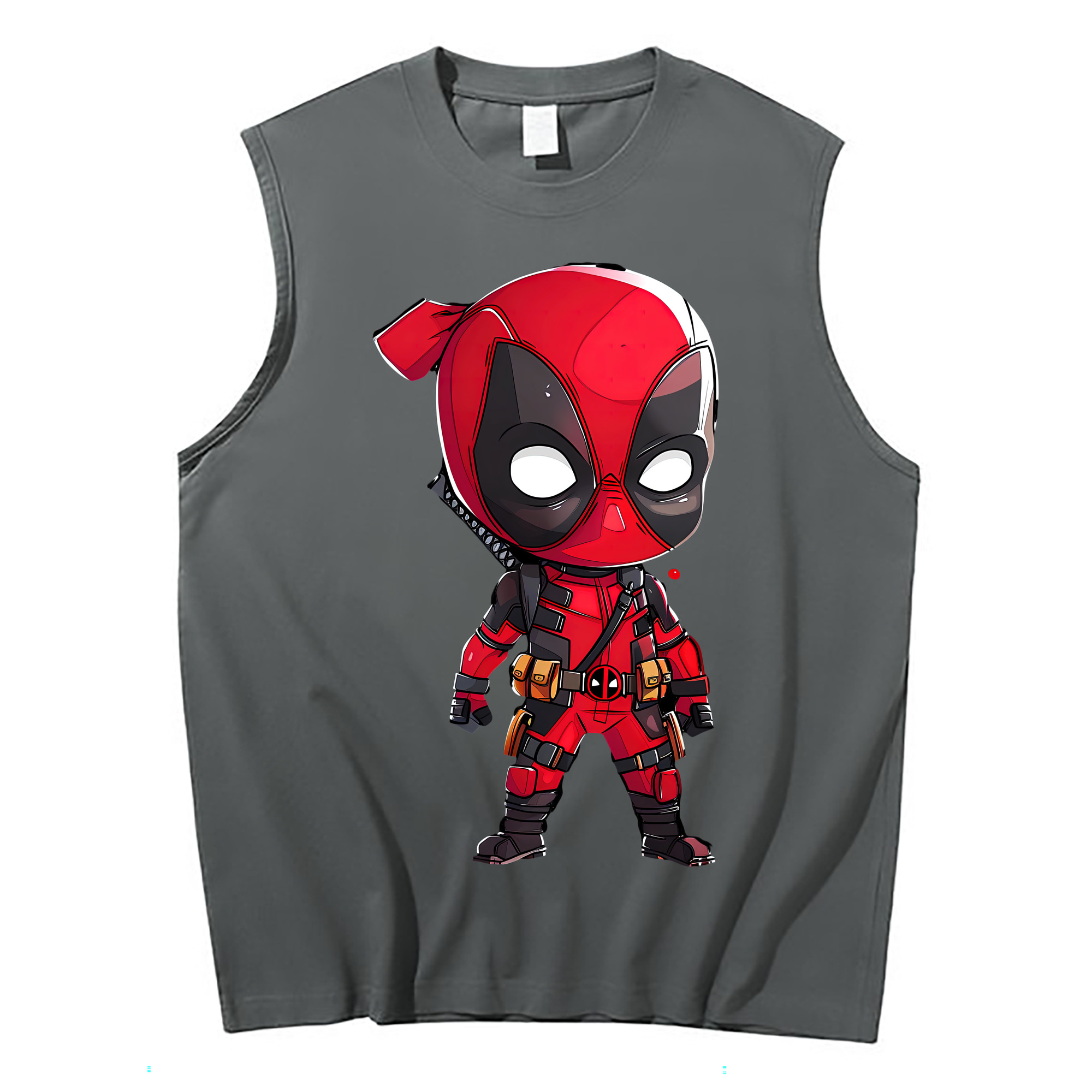 （画像用） Deadpool デッドプール コットン100％タンクトップ（フロントプリント）